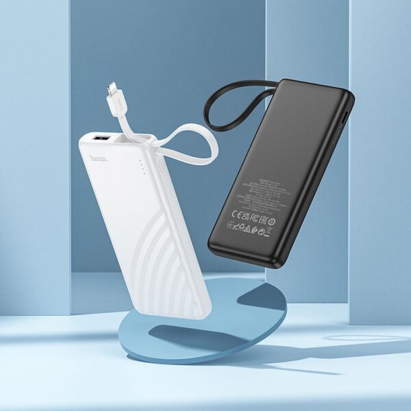 HOCO powerbank 5000 mAh with built-in cable Lightning 2A J129 white – Bild 3
