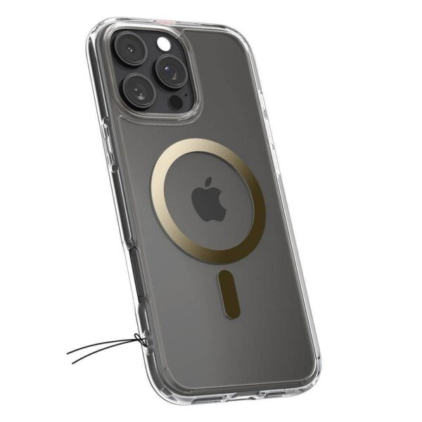 SPIGEN case ULTRA HYBRID MAG compatible with MagSafe for IPHONE 16 Pro Max gold – Bild 4