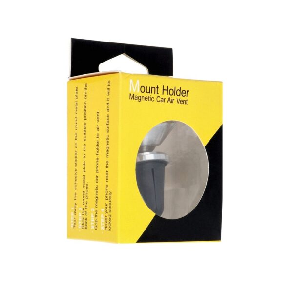 Car holder for smartphone Magnetic to air vent silver – Bild 2