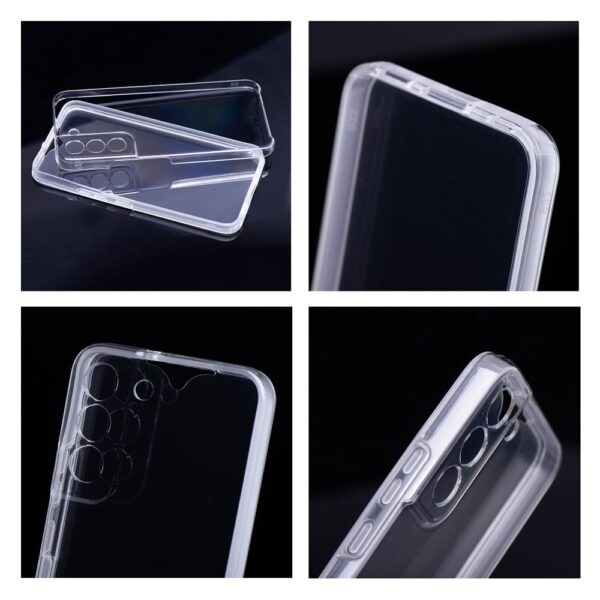 Case 360 FULL COVER PC + TPU for SAMSUNG S22 transparent – Bild 3
