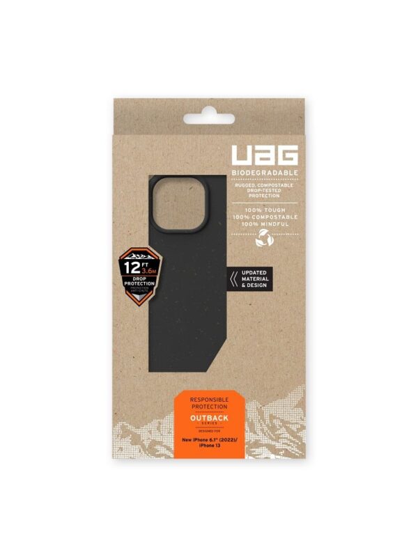 ( UAG ) Urban Armor Gear Biodegradable Outback case for iPhone 14 PLUS black – Bild 2