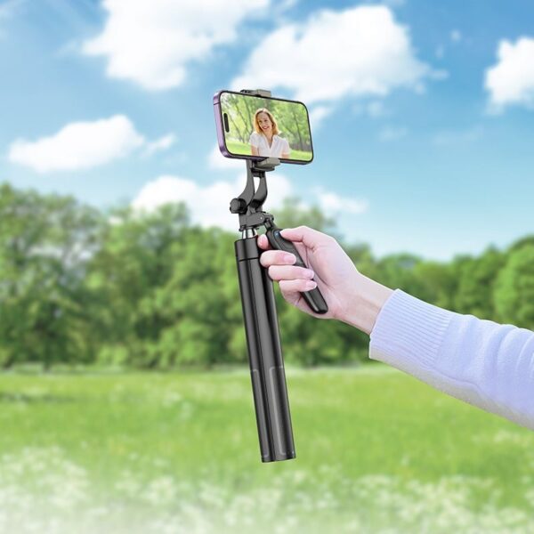 HOCO selfie stick with bluetooth remote control tripod K19 black – Bild 3