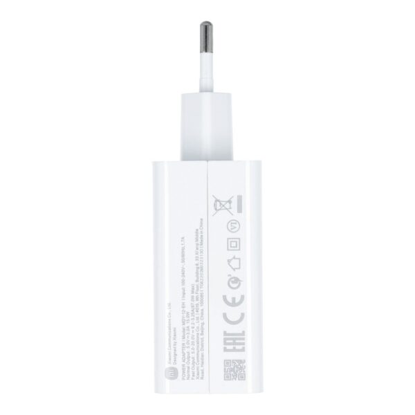 XIAOMI original charger USB A QC3.0 3A 67W MDY-12-EH white bulk – Bild 5