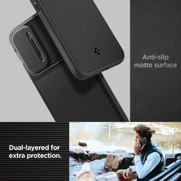 SPIGEN case OPTIK ARMOR for SAMSUNG A54 5G black – Bild 2