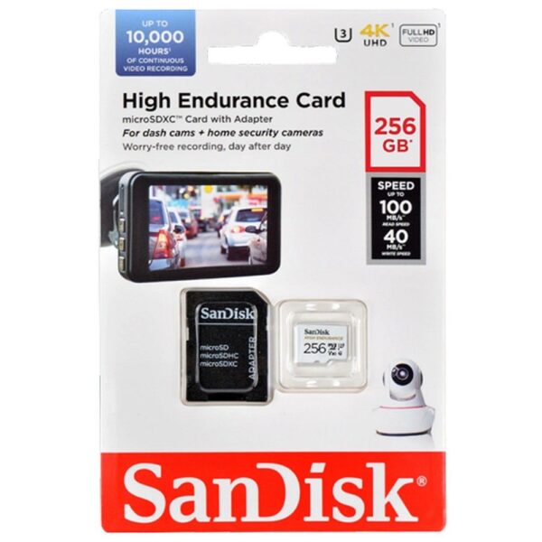 SANDISK memory card microSD 256GB 100MB/s class 10 with adapter SD – Bild 3