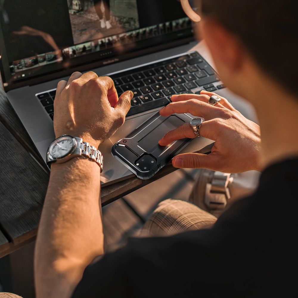 ARMOR case for XIAOMI Redmi 9A / 9AT black – Bild 4