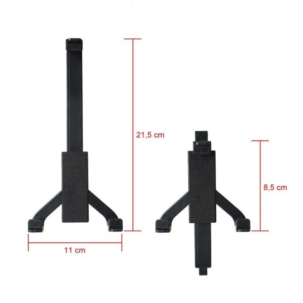 Car holder for tablets - Universal 7" - 10" (2in1 - for windshield and head restraint) (AX-01) black – Bild 4