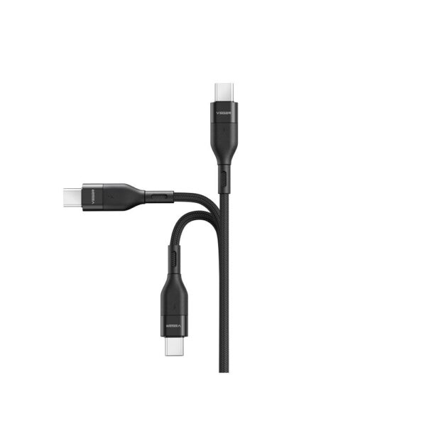 VEGER cable Type C to Type C PD 3A 60W CC01 1,2 m black – Bild 2