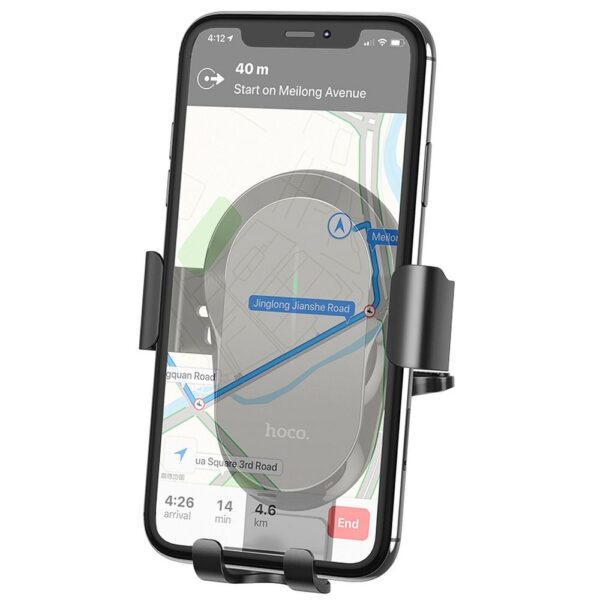 HOCO car holder with wireless charging for air vent 15W CA105 black – Bild 4