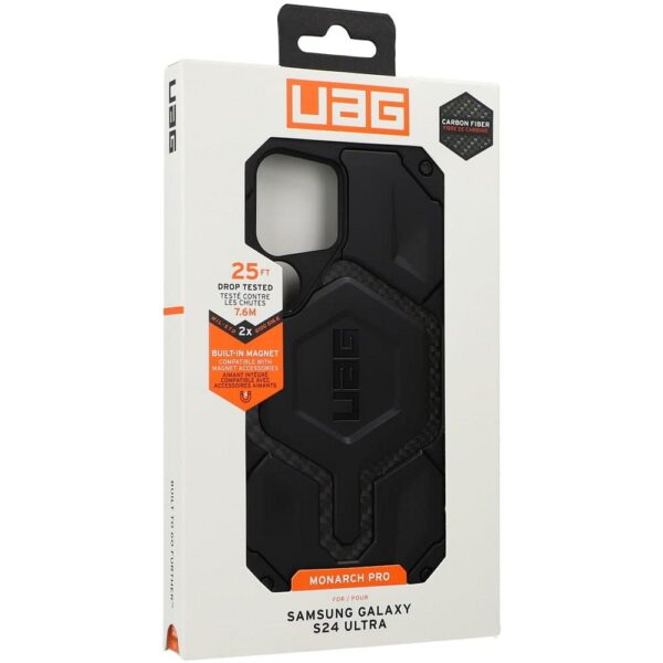 ( UAG ) Urban Armor Gear Monarch Pro case for SAMSUNG S24 ULTRA with magnet carbon fiber – Bild 3