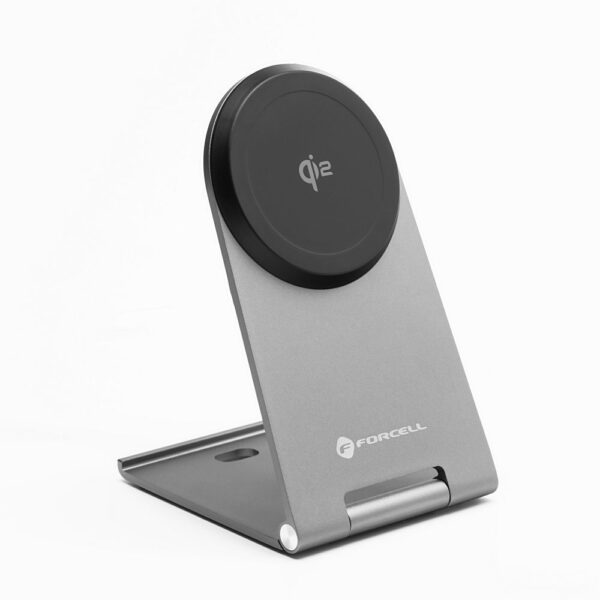 FORCELL F-ENERGY Flip Charge Qi2 15W wireless charger compatible with MagSafe silver – Bild 4