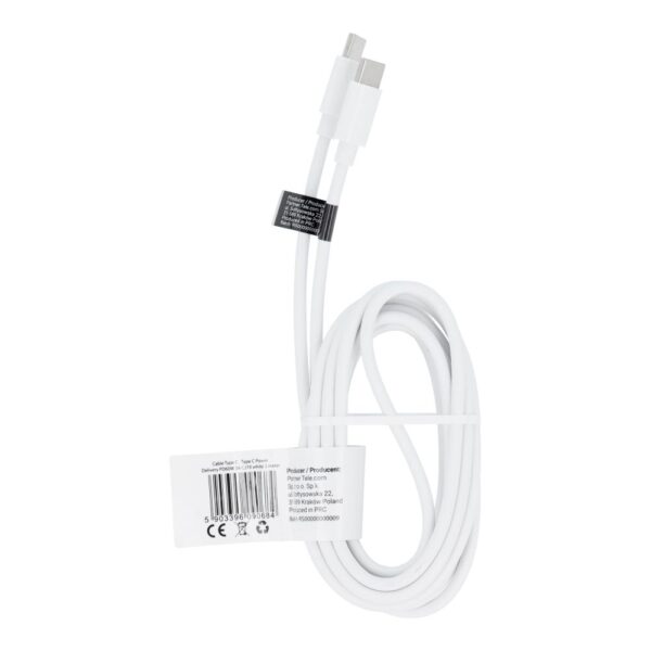 Cable Type C to Type C PD QC 3A 60W C293 2 m white
