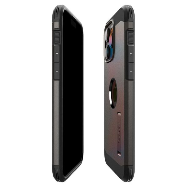 SPIGEN case TOUGH ARMOR MAG compatible with MagSafe for IPHONE 15 Pro gunmetal – Bild 3