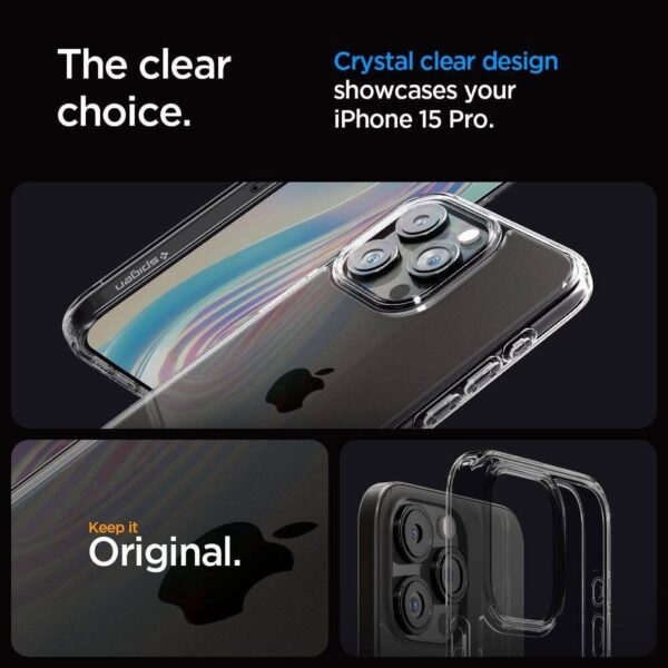 SPIGEN case ULTRA HYBRID for IPHONE 16 Pro space crystal – Bild 5