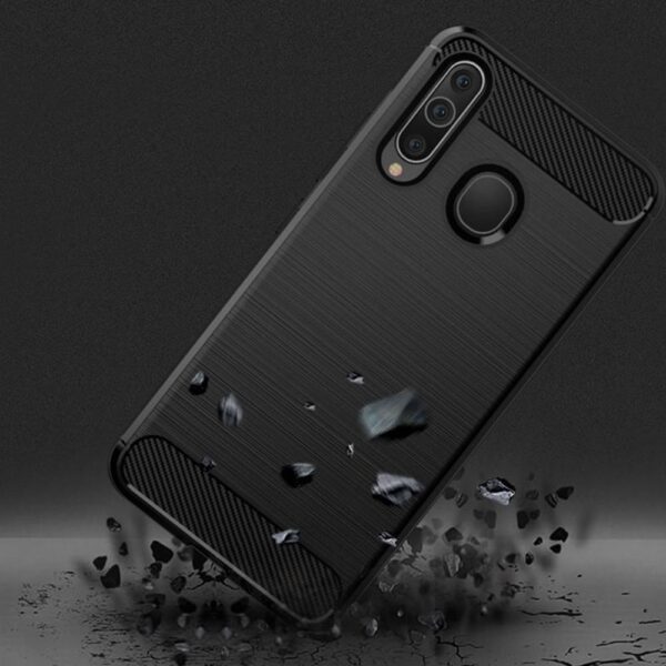 CARBON case for SAMSUNG A20S black – Bild 5