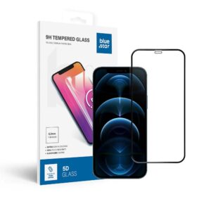 Tempered Glass Blue Star - APP IPHONE 12/12 Pro 5D Full Cover black