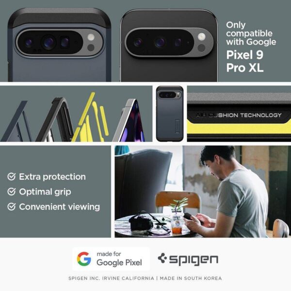 SPIGEN case TOUGH ARMOR for GOOGLE Pixel 9 Pro XL metal slate – Bild 2