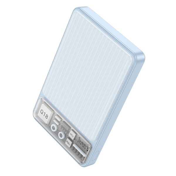 HOCO powerbank 10 000 mAh compatible with MagSafe PD QC3.0 3A 22,5W Q18 blue – Bild 5