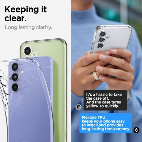 SPIGEN case LIQUID CRYSTAL for SAMSUNG A54 5G transparent – Bild 4