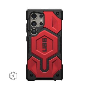 ( UAG ) Urban Armor Gear Monarch Pro case for SAMSUNG S24 ULTRA 5G with magnet crimson