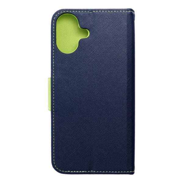 FANCY Book case for IPHONE 16 Plus navy / lime – Bild 4
