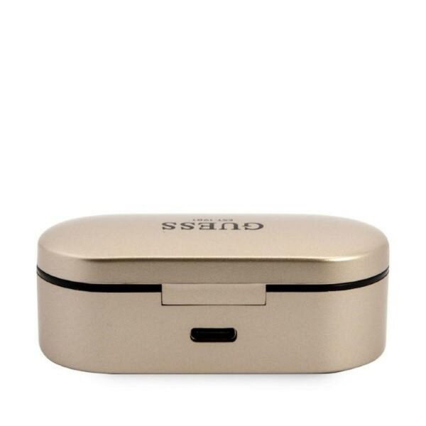 Bluetooth Earphones Stereo TWS GUESS Digital BT5 Classic with docking station / gold (GUTWST31ED) – Bild 4