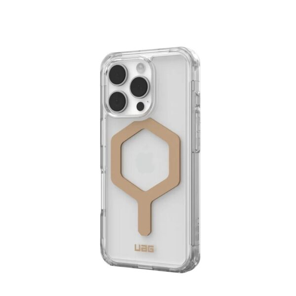 Case (UAG) Urban Armor Gear Plyo compatible with MagSafe for IPHONE 16 Pro ice / gold – Bild 2