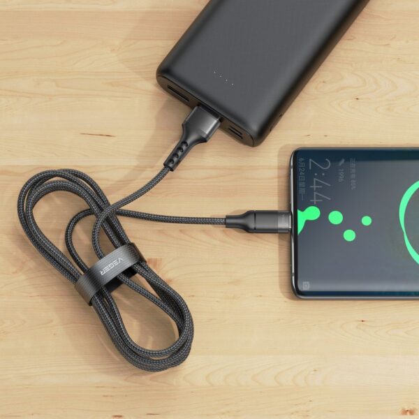 VEGER cable USB A to Type C PD 5A 100W AC03 1,2 m black – Bild 3