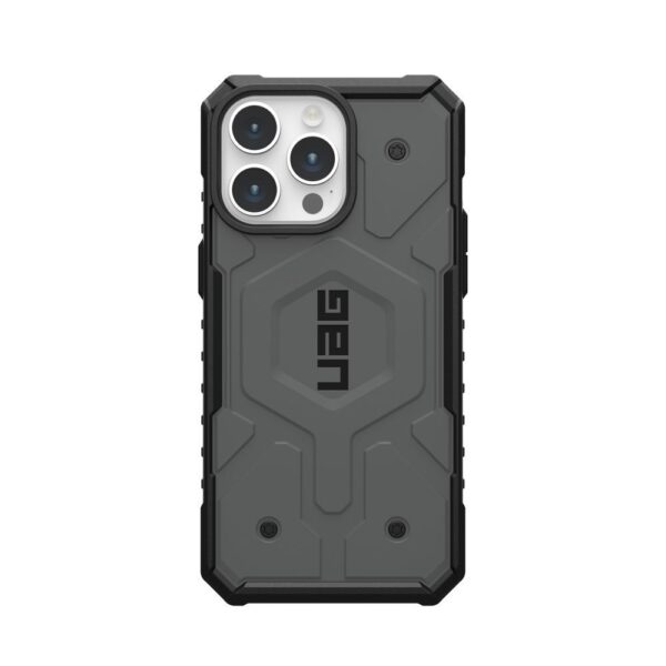 ( UAG ) Urban Armor Gear Pathfinder compatible with Magsafe for IPHONE 15 PRO MAX silver – Bild 2