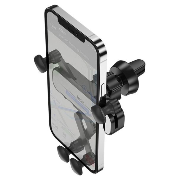 HOCO gravity car holder for air vent CA102 black silver – Bild 2