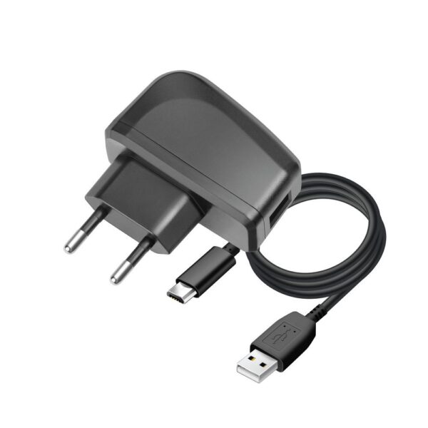 BLUE STAR LITE travel charger 2A 10W USB A + cable USB A to Micro USB TFK-TC-1095B black – Bild 2
