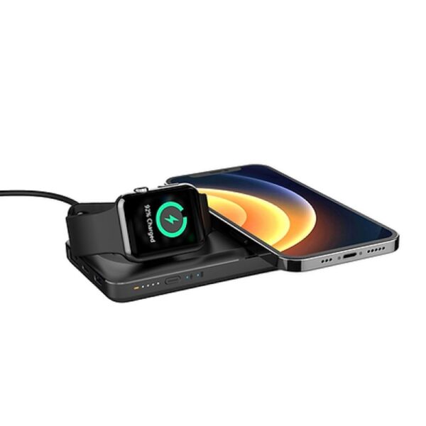 VEGER powerbank 10 000 mAh with wireless chargers compatible with MagSafe PD QC3.0 3A 22,5W MagMulti (W1156) black – Bild 3