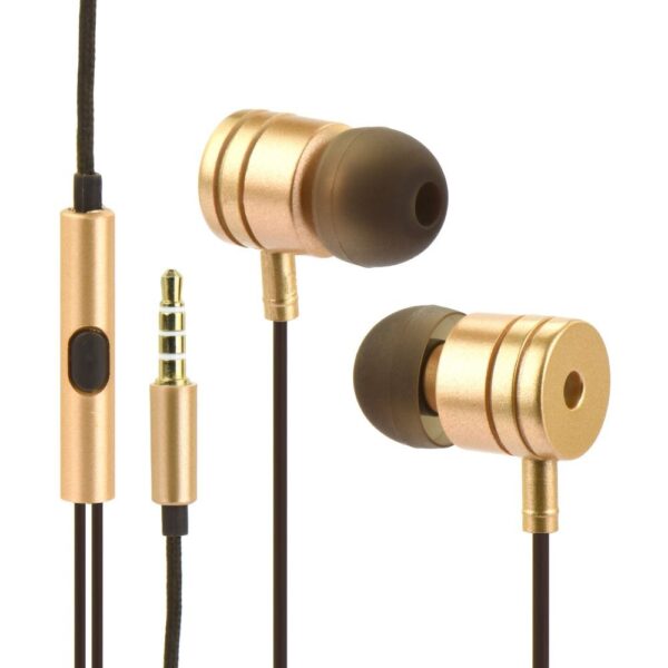 Earphones stereo gold box metal MI – Bild 2