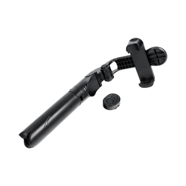 Combo selfie stick with tripod and remote control bluetooth with mirror black SSTR-11 – Bild 4