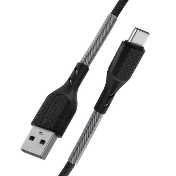 FORCELL F-ENERGY Carbon CB-02A cable USB A to Type C 2,4A 18W 1 m black – Bild 5