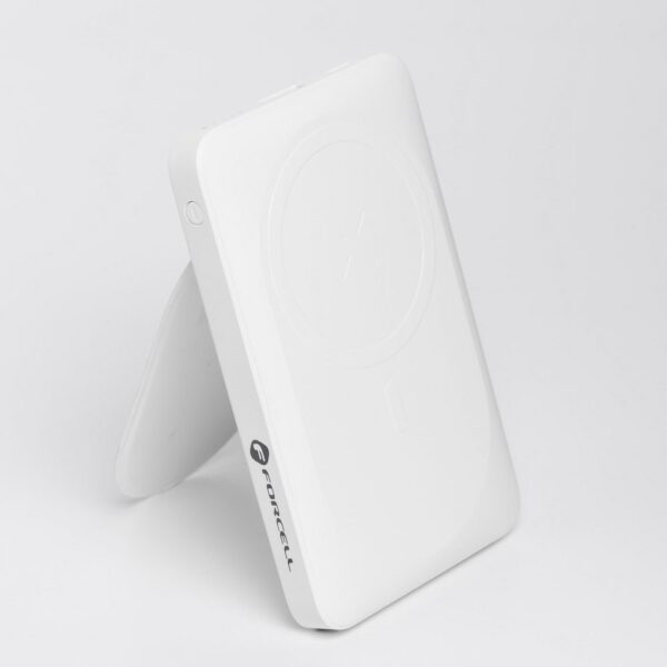 FORCELL F-ENERGY F10K2 MagStand powerbank compatible with MagSafe PD QC3.0 5A 20W 10 000 mAh white – Bild 5