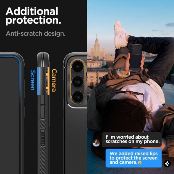 SPIGEN case RUGGED ARMOR for SAMSUNG S23 FE matte black – Bild 4