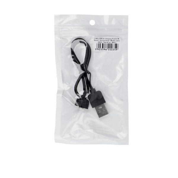Cable USB A for charging Xiaomi Mi Band 7 0,15 m black – Bild 2