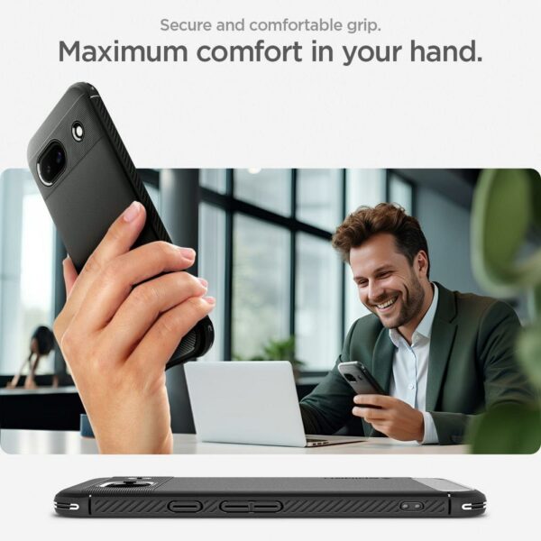 SPIGEN case RUGGED ARMOR for GOOGLE Pixel 8A matte black – Bild 2