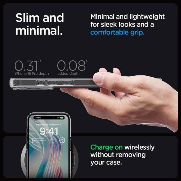 SPIGEN case ULTRA HYBRID for IPHONE 16 Pro space crystal – Bild 2
