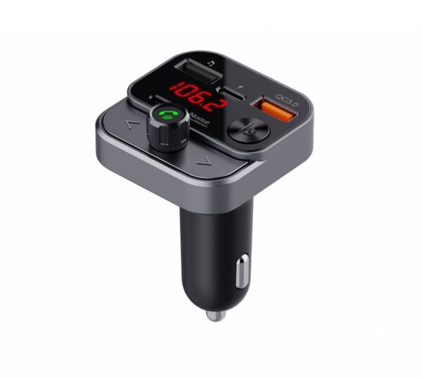 ART transmiter FM bluetooth 5.0 + USB A QC3.0 + Typ C (total 30W) FM-84B black – Bild 5