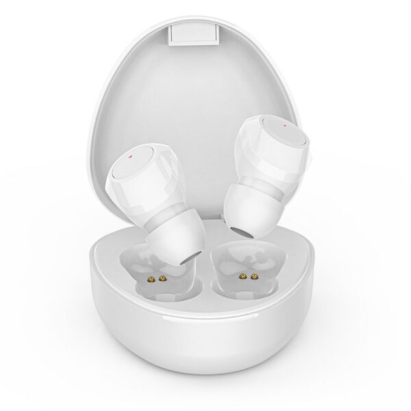 Wireless headset stereo TWS M9 + docking station white – Bild 4