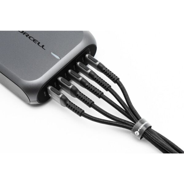 FORCELL F-ENERGY C257 cable USB A to Lightning 2,4A 12W Cafule 1,2 m black – Bild 4