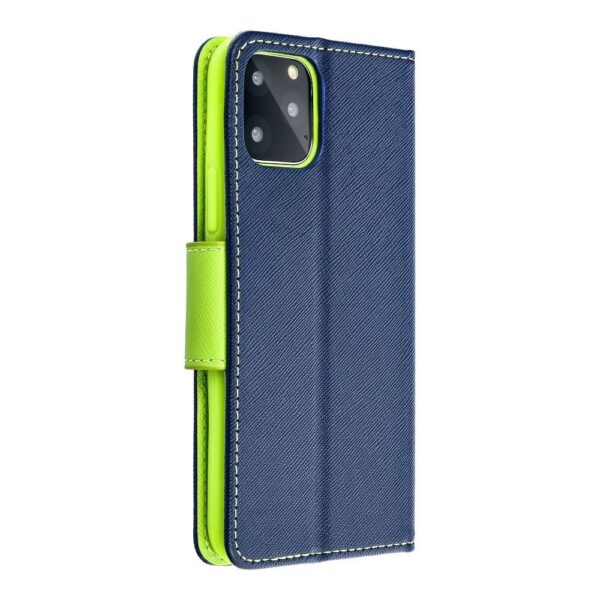 FANCY Book case for XIAOMI Note 9 Pro navy/lime – Bild 5