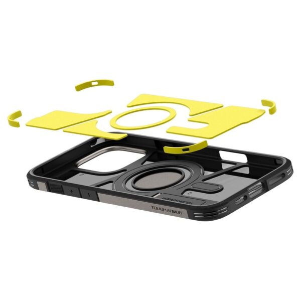 SPIGEN case TOUGH ARMOR MAG compatible with MagSafe for IPHONE 16 Pro gunmetal – Bild 2