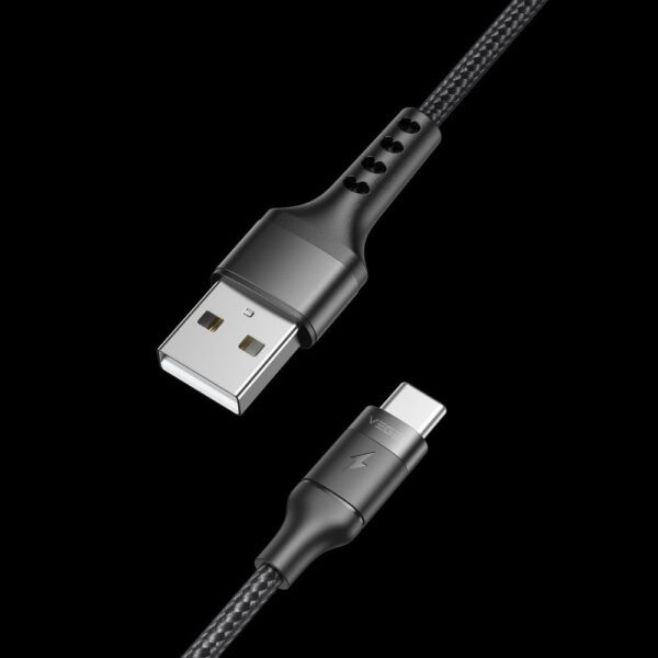VEGER cable USB A to Type C PD 5A 100W AC03 1,2 m black – Bild 2