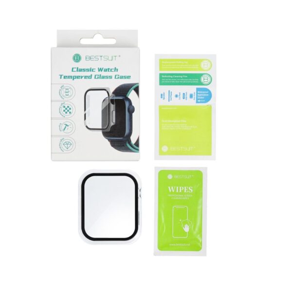 Bestsuit Case with Hybrid Glass for Apple Watch series 7/8/9-41mm - transparent – Bild 2