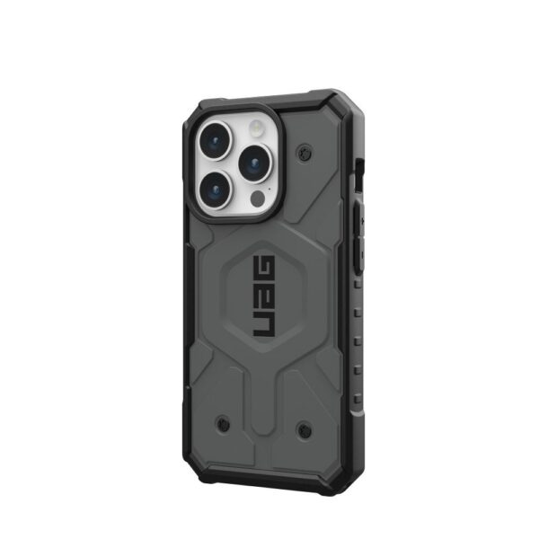 ( UAG ) Urban Armor Gear Pathfinder compatible with Magsafe for IPHONE 15 PRO silver – Bild 5