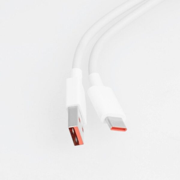 XIAOMI original cable USB A to Type C 6A 1 m white bulk – Bild 2