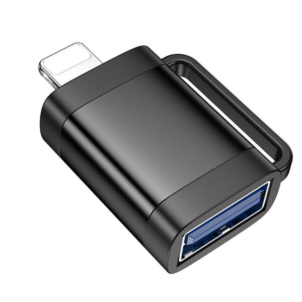 HOCO adapter OTG Lightning (male) to USB A (female) UA31A black – Bild 3